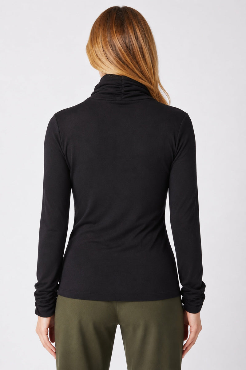 Soft Ribbed Cotton Turtleneck - 16412