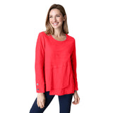 Overlay Tunic Top in Brick - 16531-BRK