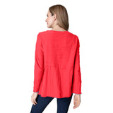 Overlay Tunic Top in Brick - 16531-BRK