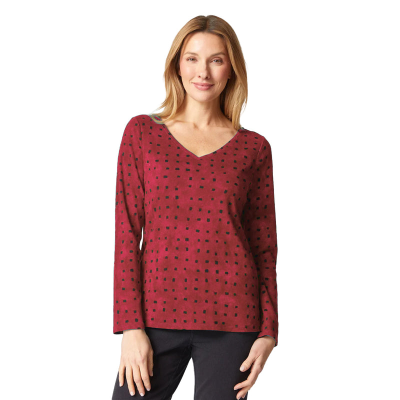 Tie Dye Easy V-Neck Tee - 16851