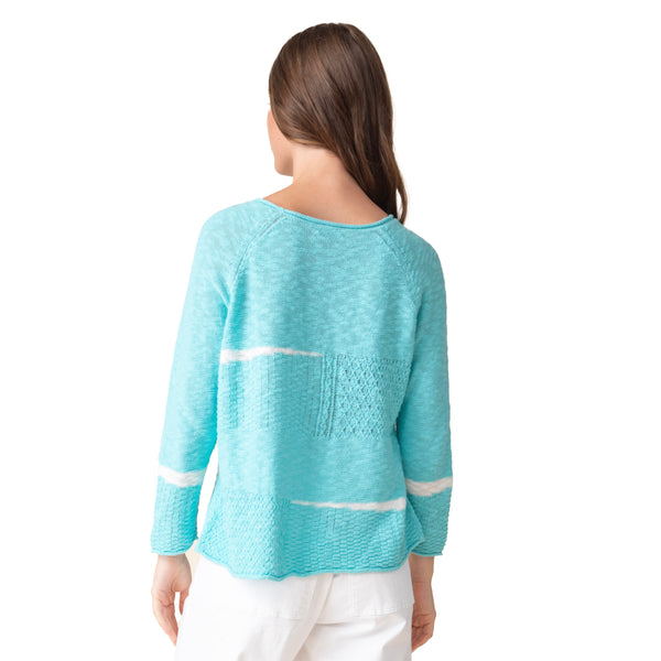 Spring Boatneck Pullover in Capri - 89602-Capri