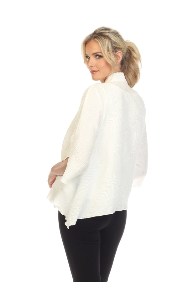 Textured Lightweight Toper Cardigan in White - 5741J-WT