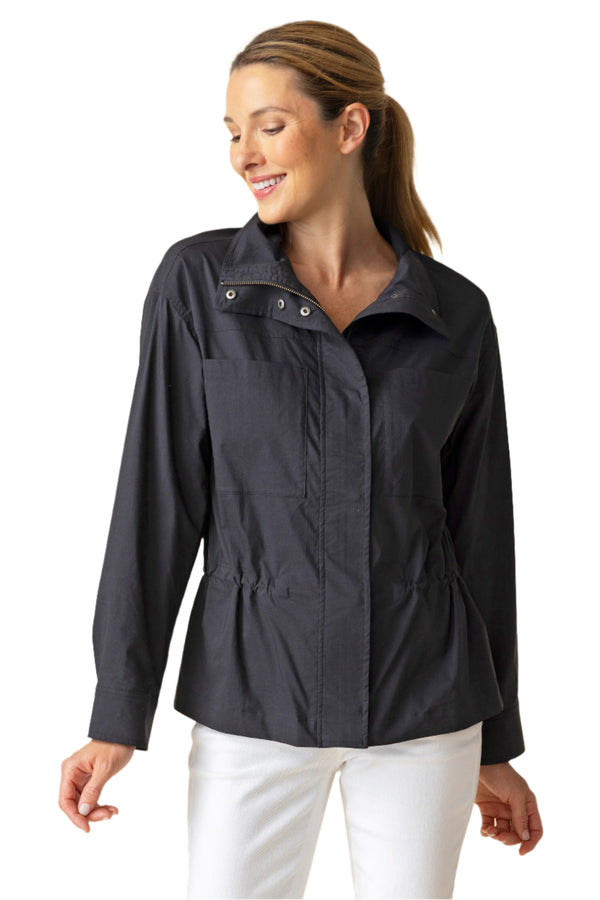 Cool Tech Utility Jacket in Black - 17946-BLK