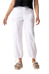 Cool Tech Easy Parachute Cargo Pant in White - 17964-WHT