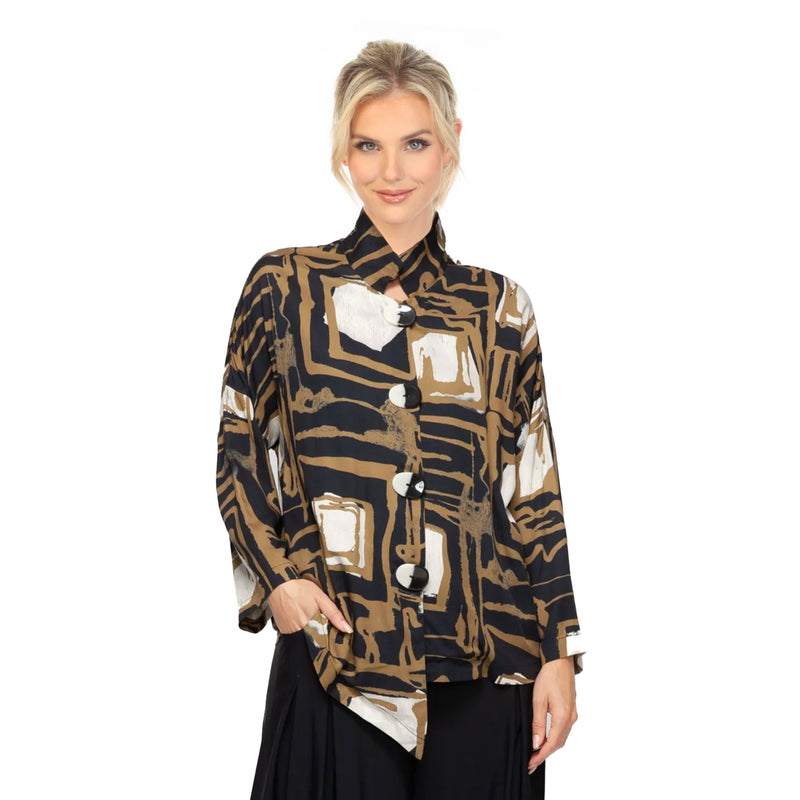 Abstract Art Print Blouse/Jacket - 7411B