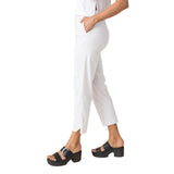 Cool Tech Easy Crop Pant in White - 17962-WHT