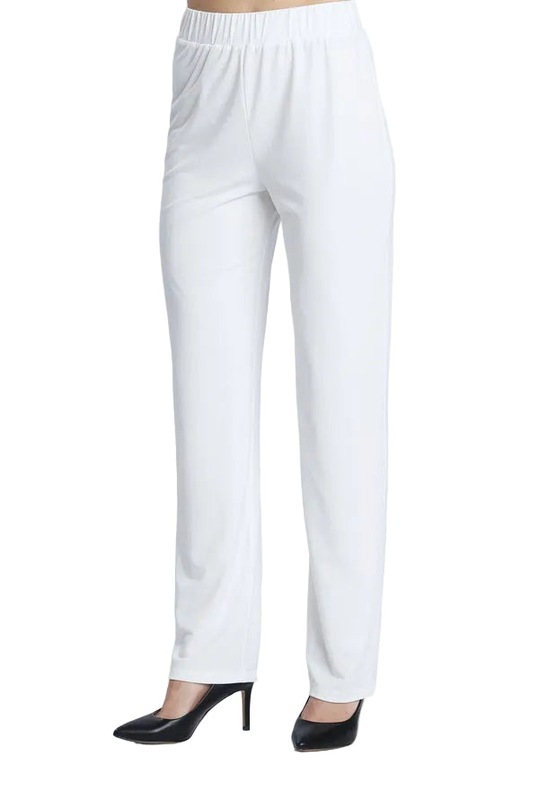 Pull-On Soft Knit Pant in Ivory - 1983P- IV