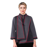 Colorblock Asymmetric Jacket - 4940J - Sizes M & XL Only!