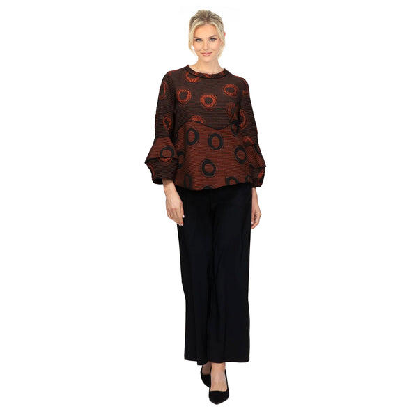 Circular Two-Tone Top in Rust - 7566T-RST