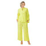 Textured Asymmetric Jacket in Neon - 6439J-NN