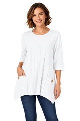 Textured Ribbed Cotton Tunic - CS330