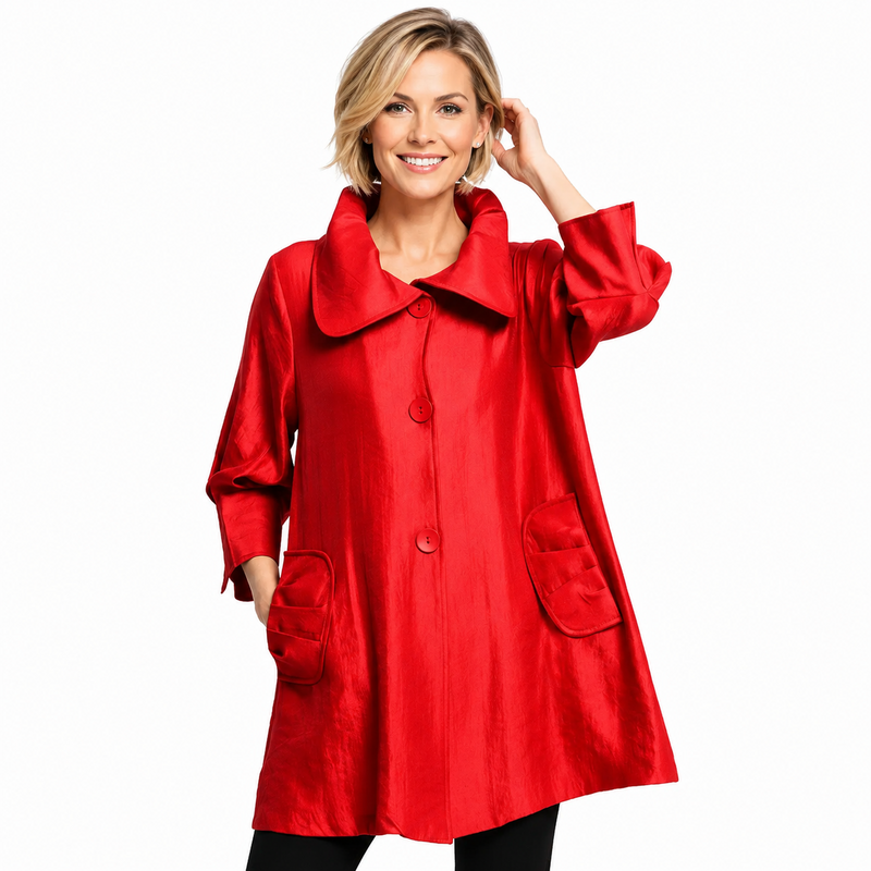 Signature Swing Jacket in True Red - 200-RD