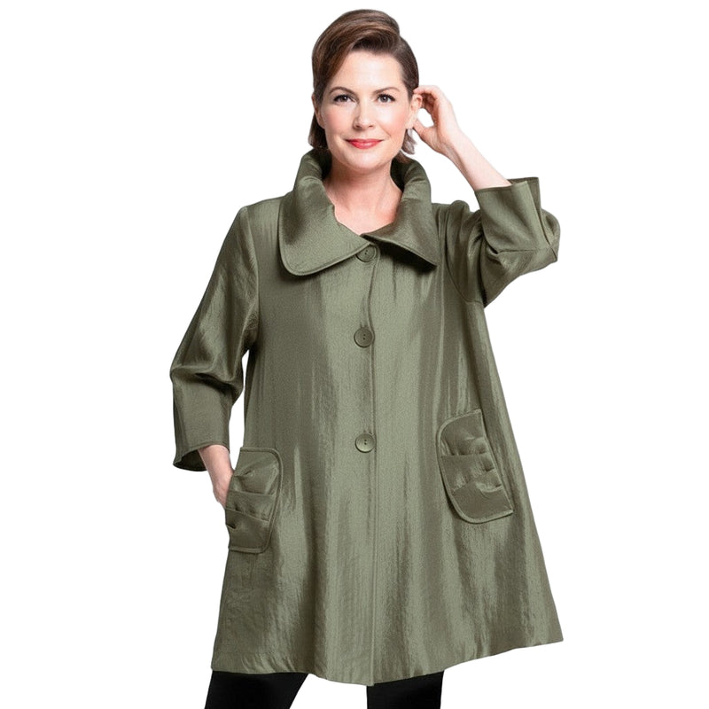 Signature Swing Jacket in Olive - 200-OLV