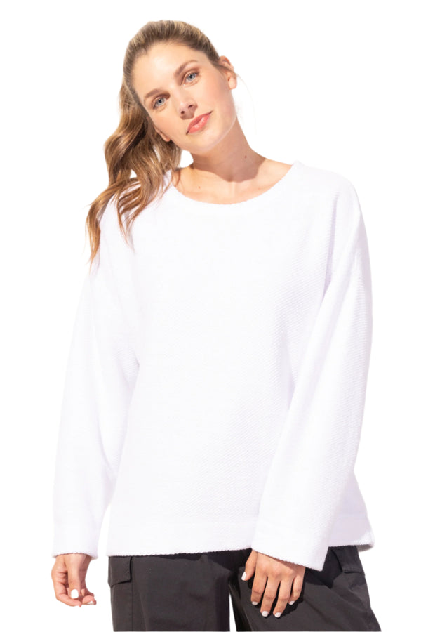 Escape by Habitat Terry Pullover in White - 20015-WT