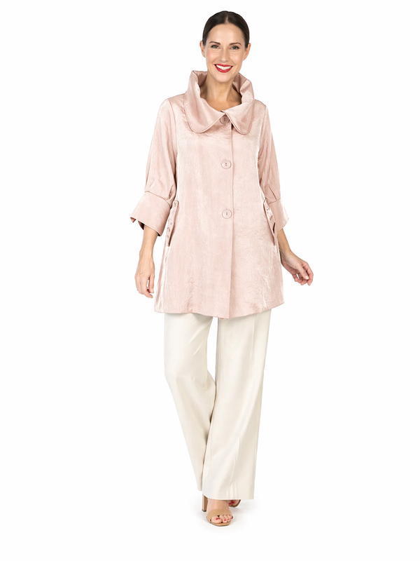 Solid Swing Jacket in Rose Gold 200-RGOLD