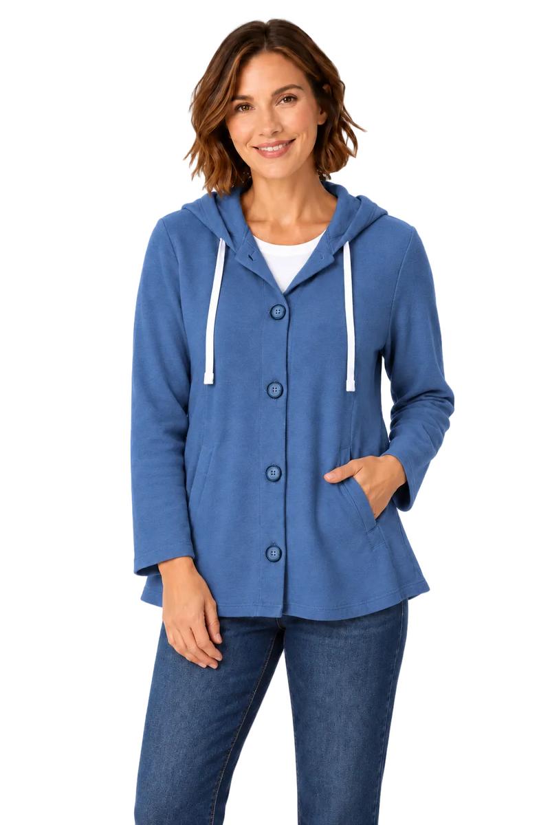 Soft Cotton Knit Hoodie - 20512