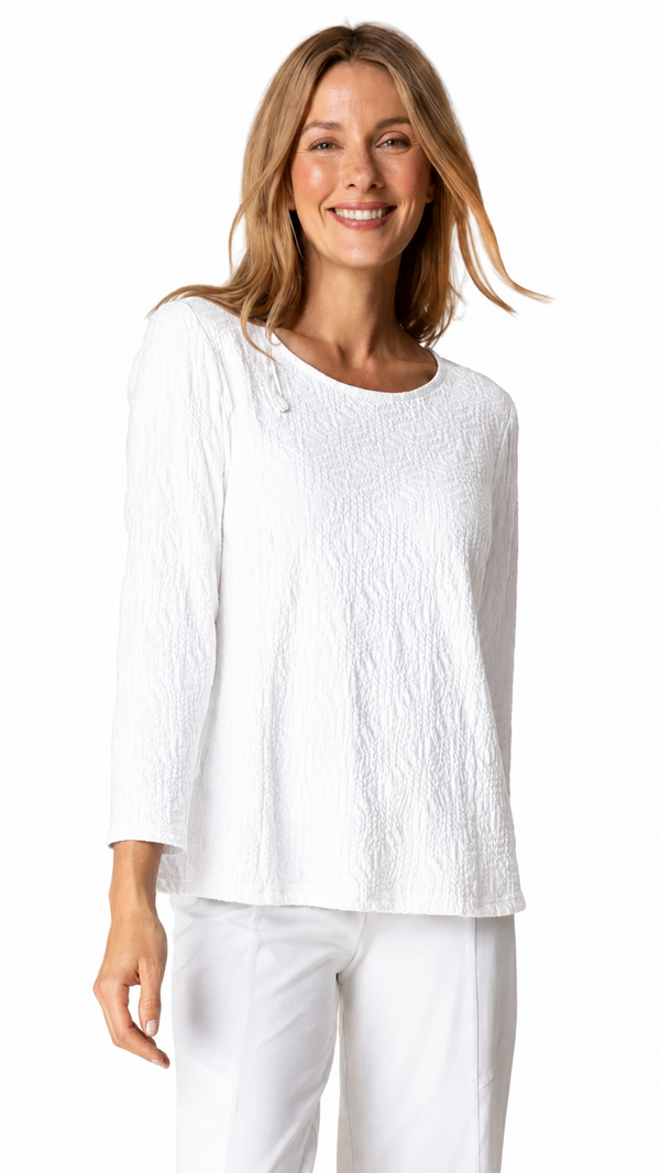 Textured Cotton Knit Top - 20715
