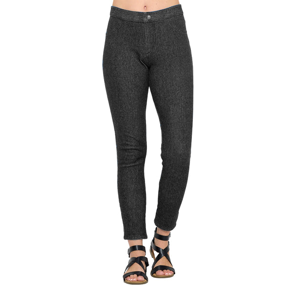 Leggings w/ Back Pockets in Black -  FC-105-BLK