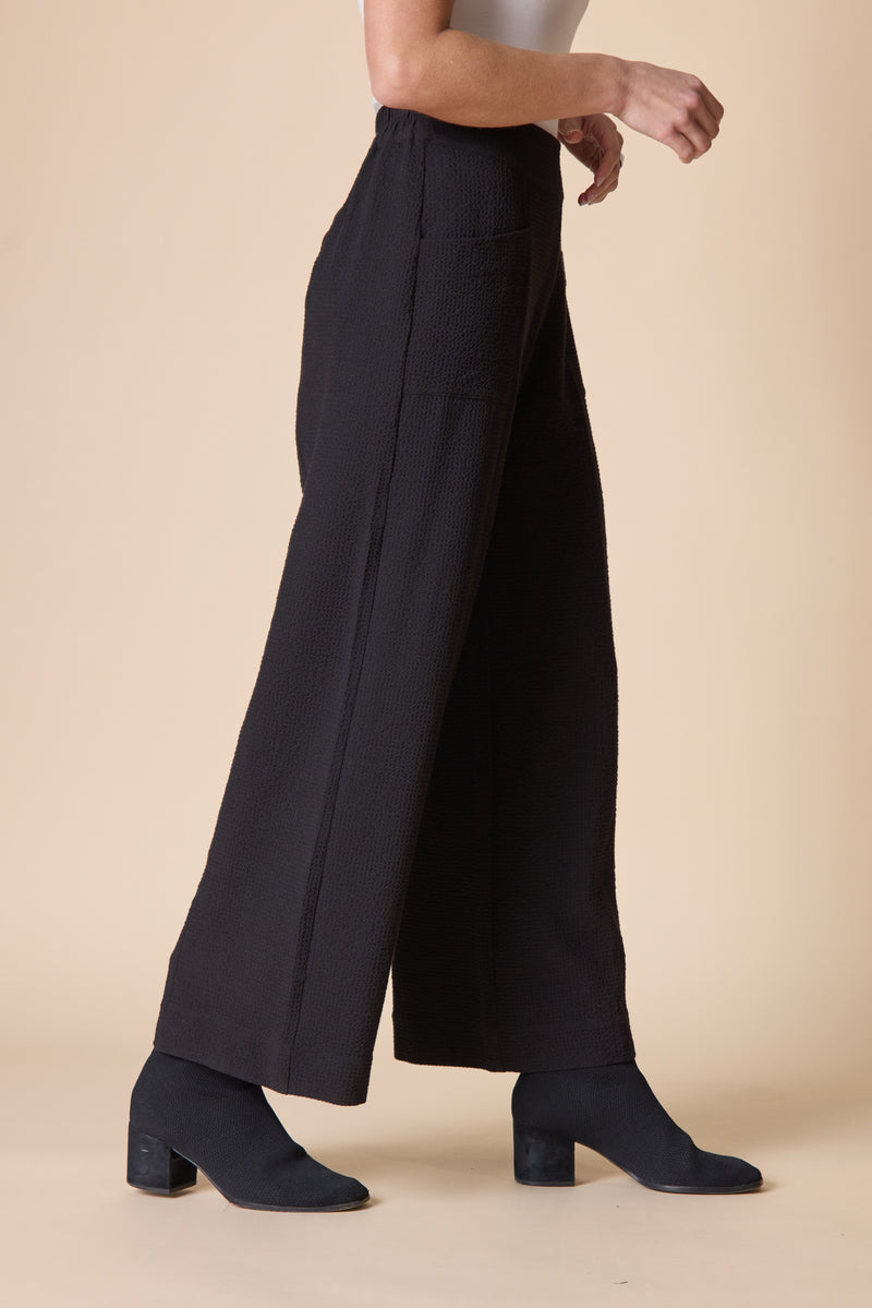 Habitat Crinkle Crepe Aria Pant - BLACK - image 3