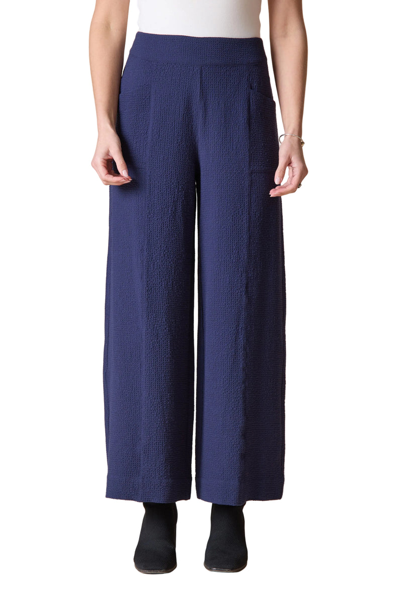 Habitat Crinkle Crepe Aria Pant - NAVY - image 1