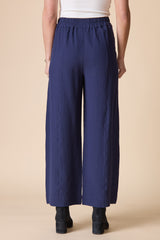 Habitat Crinkle Crepe Aria Pant - NAVY - image 3