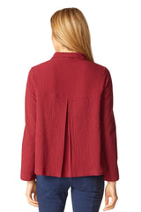 Crinkle Crepe Short Swing Jacket - 21312