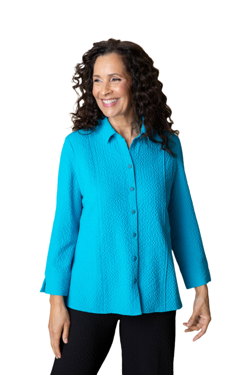 Habitat Crinkle Crepe Shaped Shirt - 21325