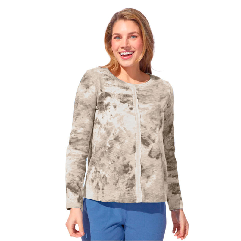 Mineral Dye Cotton Slub Stay Centered Tee - 21430