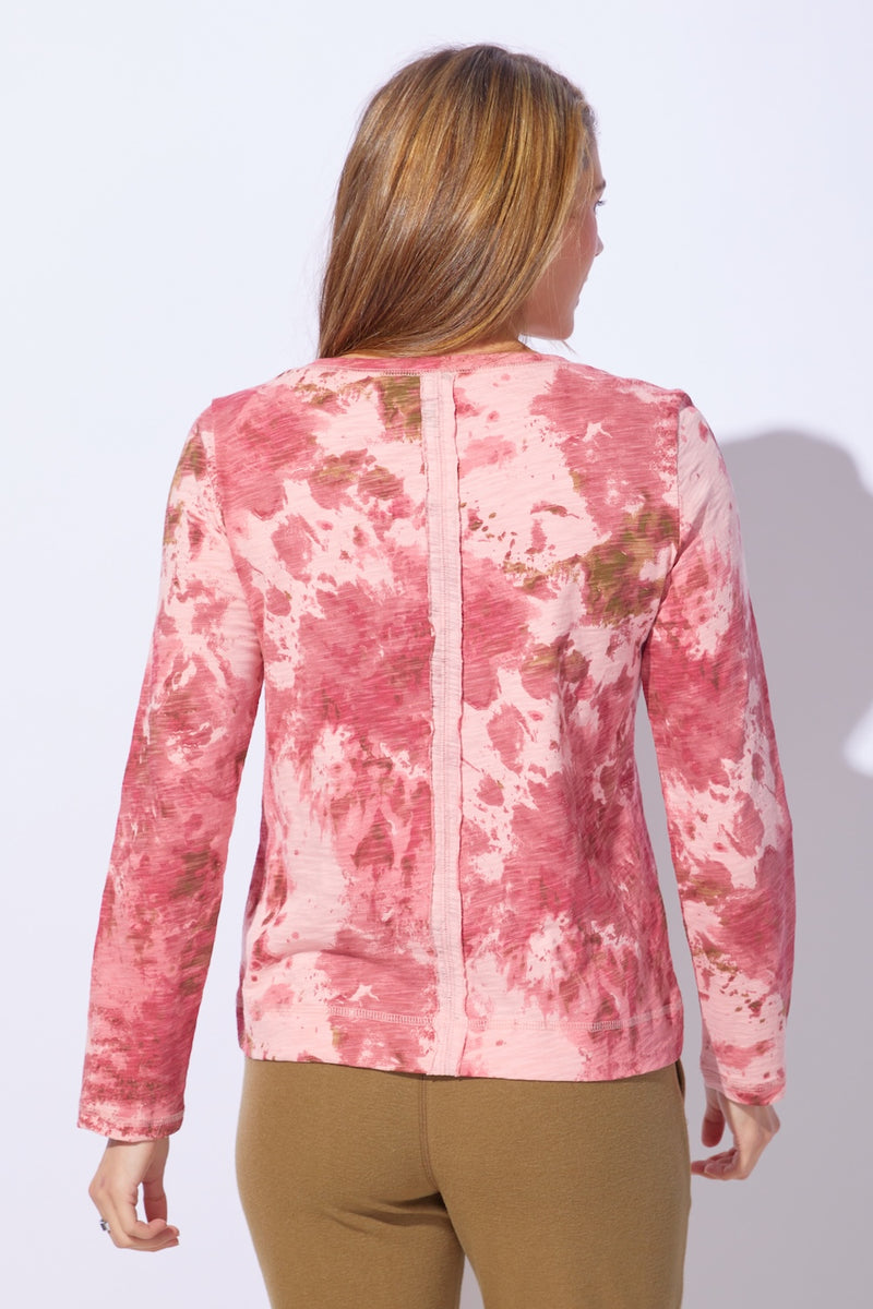 Mineral Dye Cotton Slub Stay Centered Tee - 21430