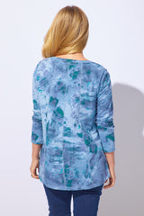 Mineral Dye Cotton Slub Freedom V-Neck - 21431