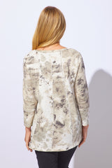 Mineral Dye Cotton Slub Freedom V-Neck - 21431