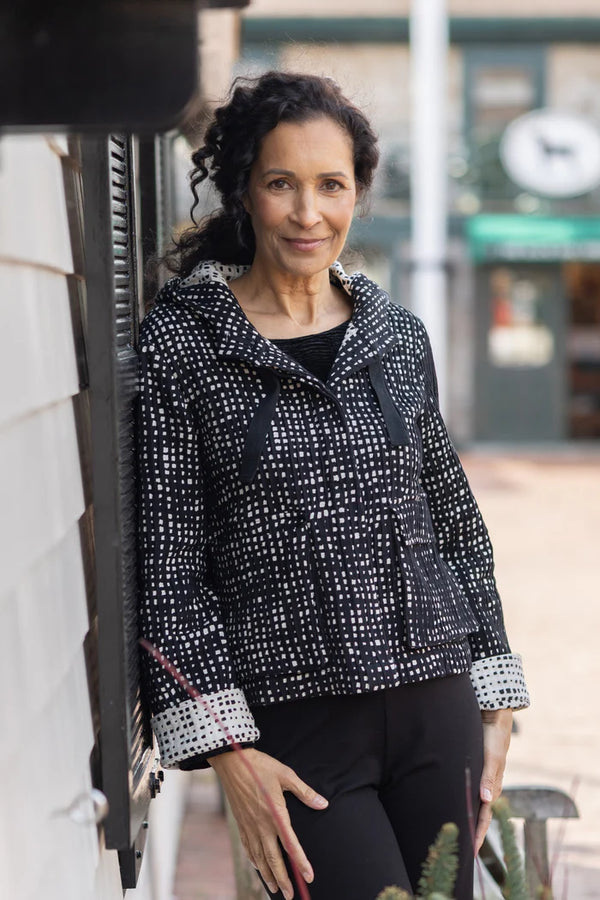 Autumn Check Cargo Hoodie - 21826