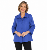 Textured Jacket in Royal Blue - 4741-RYL