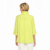 Textured Blouse/Jacket in Lime - 3075SOL