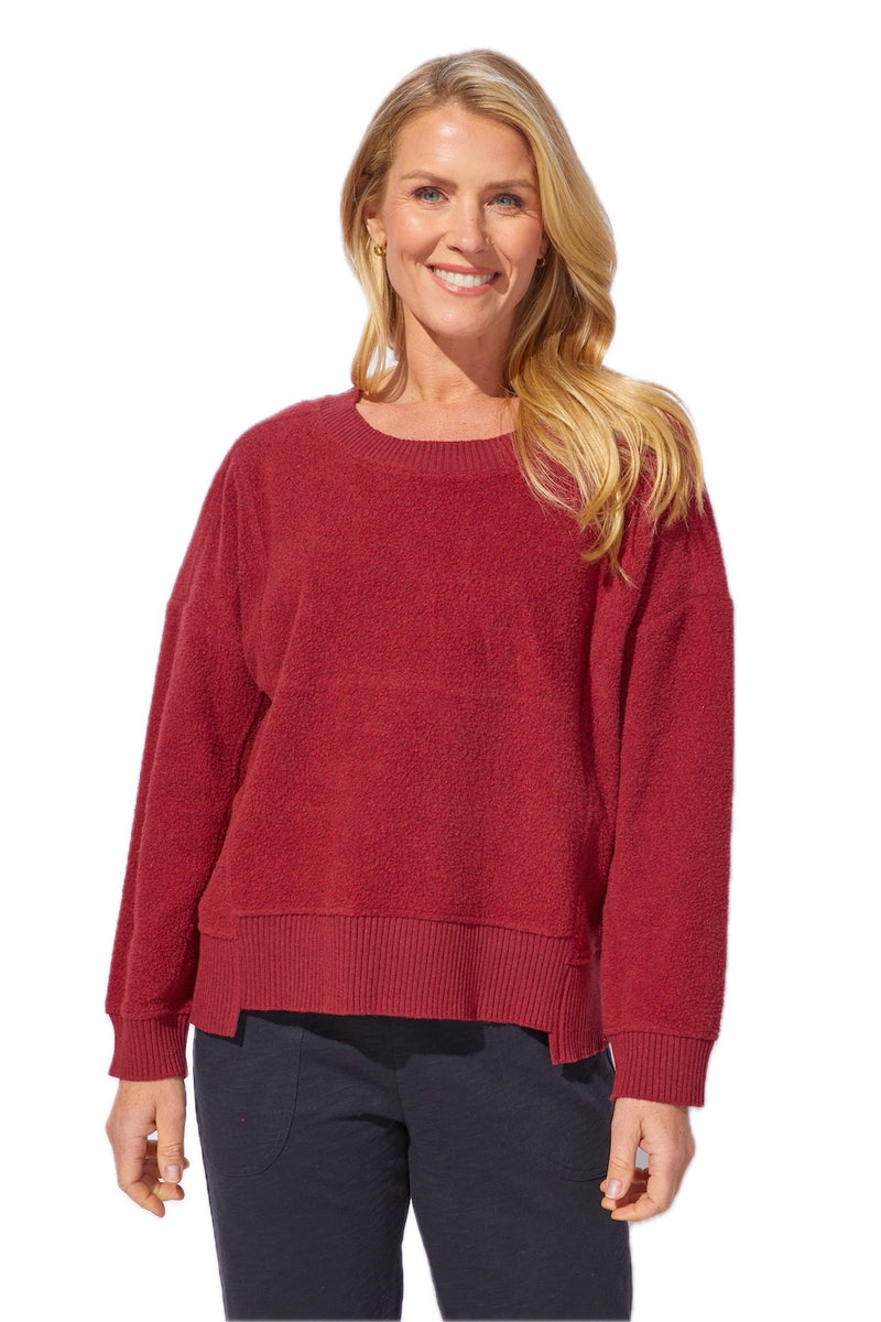 High-Low Fleece Pullover - 23015