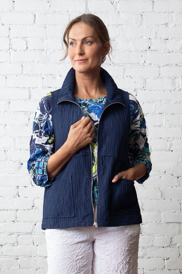 Olivia by Habitat Kaleidoscope Quilt City Vest - 230634