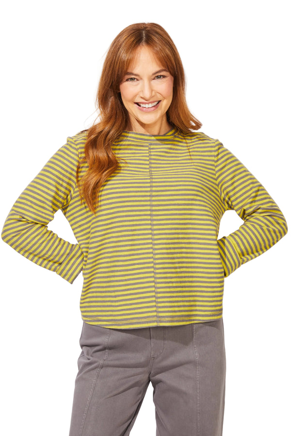 Verona Stripe Layover Tee - 23546
