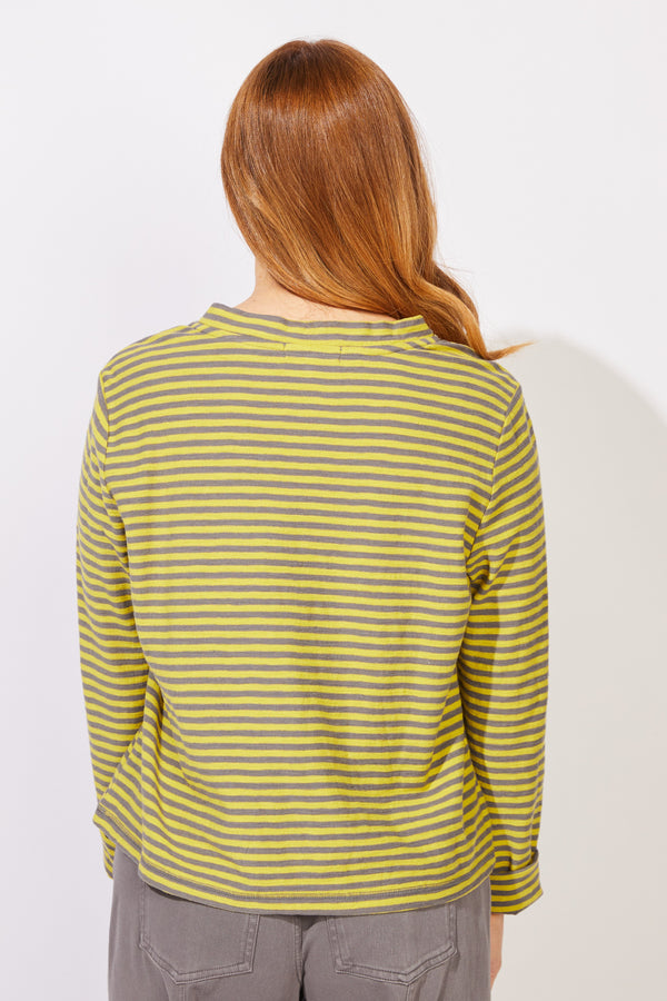Verona Stripe Layover Tee - 23546