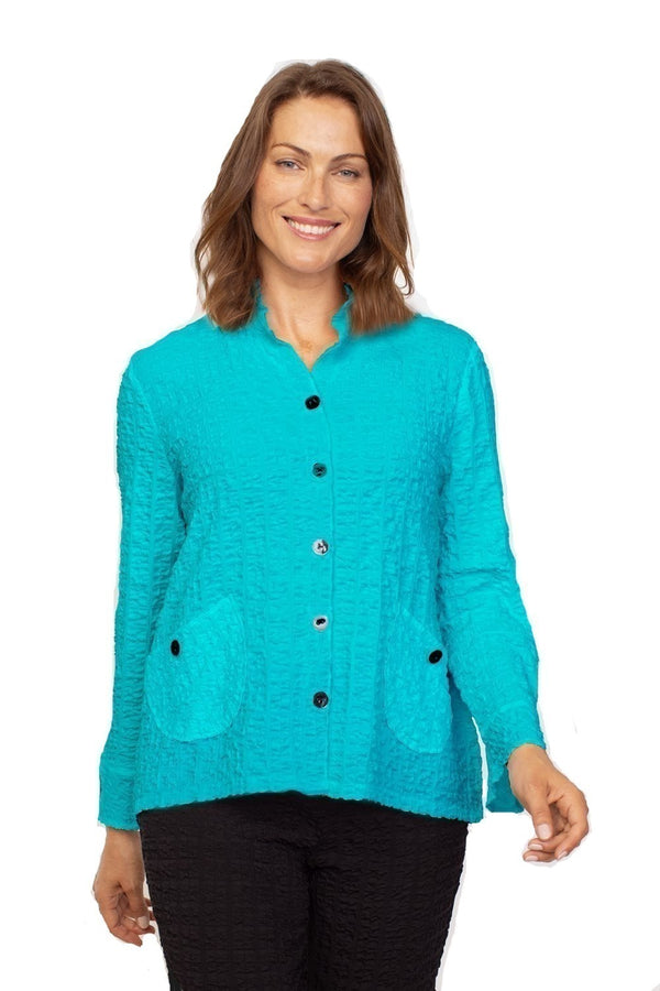 Habitat Pucker Weave Solid Retro Jacket - 23722