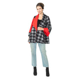 Fall'24! Colorblock Check Jacket - 6913J-SLV