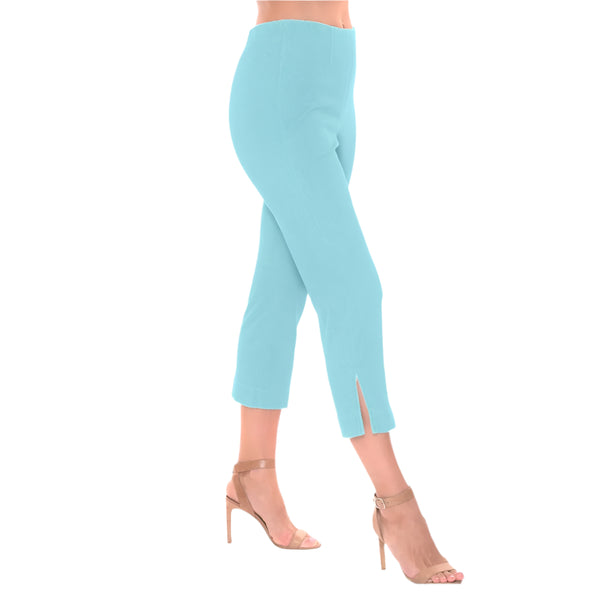 "Sidney" Denim Capri in Spa Blue Denim - SID-SBL