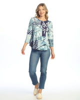 “Hana” Soft-Touch Round Hem Top - 24-2075