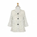 Sequin Embellished Mesh Jacket - 2485