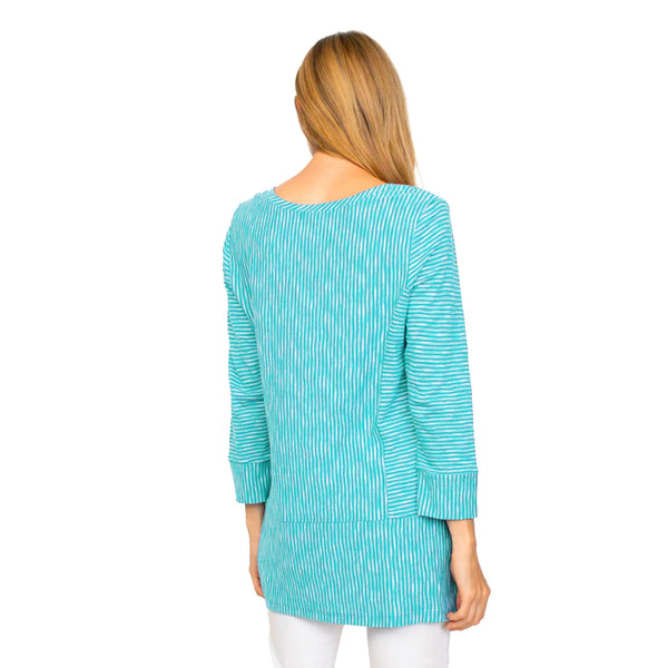 CoronadoCotton V-Neck Tunic in Lake - 24940-LKE