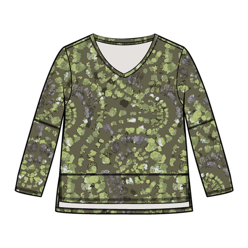 Escape by Habitat Kaleidoscope Boxy V-Neck - 13145