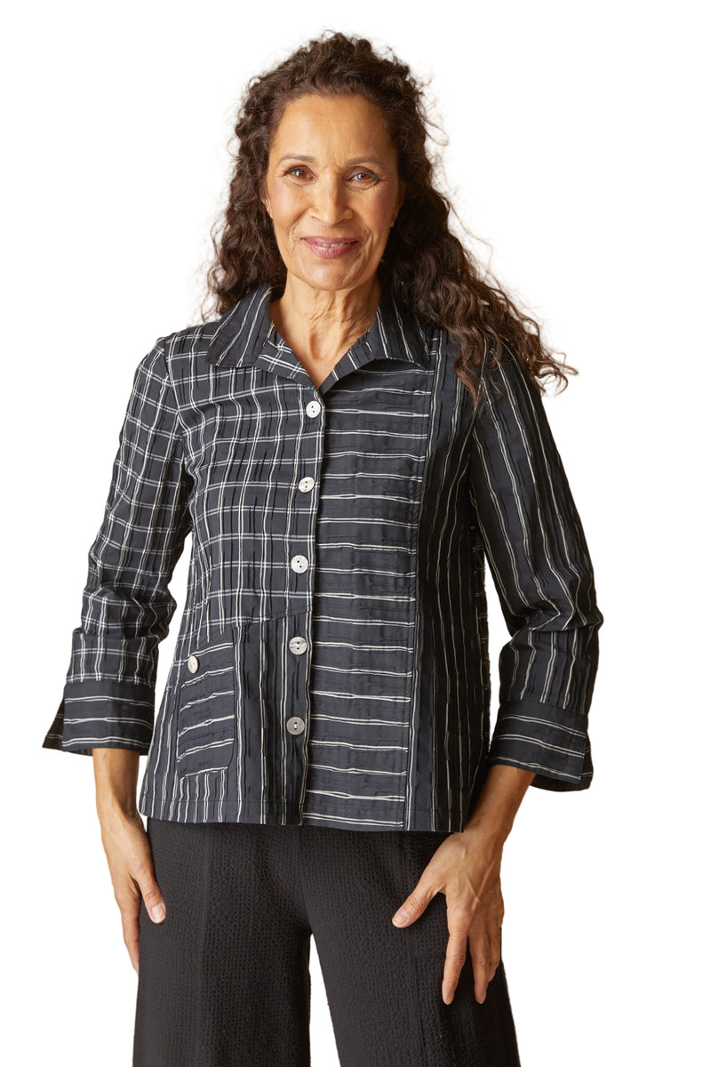 Habitat Tucked Dobby Mix Daphne Shirt - BLACK - image 1