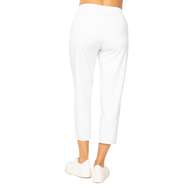 Habitat River Washed Terry Crop Pant in White - 69266-WT