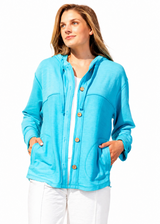 Modal Cotton Soft Terry Hoodie - 26835 - Sizes XS & M Only!