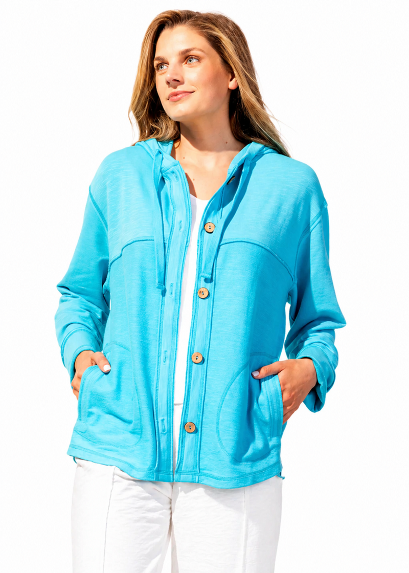 Modal Cotton Soft Terry Hoodie - 26835 - Sizes XS & M Only!