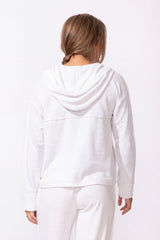 Modal Spandex Cruising Hoodie — white